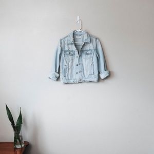 CI SONO DISTRESSED DENIM JEAN JACKET LIGHT…